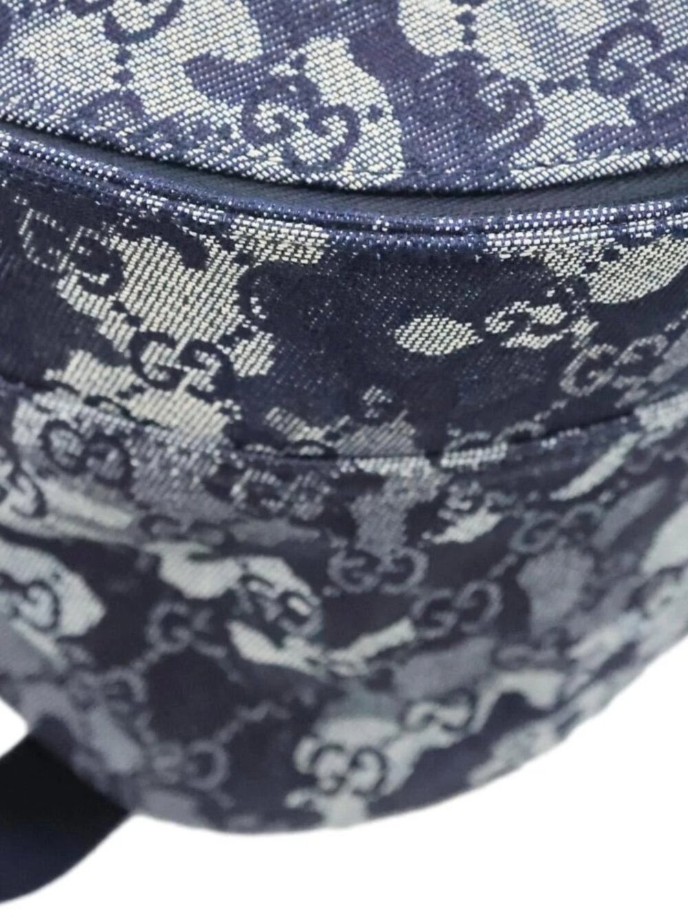 Gucci GG Denim Backpack Navy Blue 849008 - Picture 8 of 13